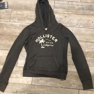 Hollister Grey Sweatshirt with Hoodie